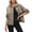 Khaki, variant on WTOBBY Women's Stretch Denim Jacket with Button Front, Long Sleeve Jean Trucker Coat with Pockets, Casual Workwear Style for Daily Use, Durable and Comfortable Fit,Green 2XL