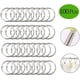 thumbnail image 2 of Anillos para libros, anillos para carpetas, 100 piezas Anillos metálicos Bloc de notas Llaveros Anillos con bisagras para álbumes Álbumes de recortes Ducha de metal(25mm), 2 of 5