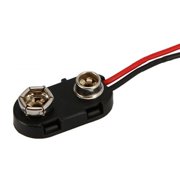 Citystores 10Pcs Snap 9V Battery Holder Clip On Buckles Connectors Cable with Lead