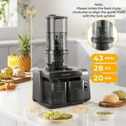 Costway Cold Press Juicer Machine Professional Slow Masticating Juicer with Reverse Button