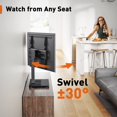 Universal Swivel TV Stand for 3260" TVs with Height Adjustable, Tilt