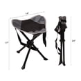 thumbnail image 3 of REDCAMP Portable Tripod Stool for Camping, Hiking, Sports - 2 Pack Lightweight Foldable Camp Seat, 600D Oxford, Black, 3 of 9