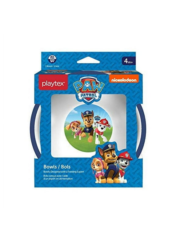Playtex Mealtime Paw Patrol Bowls for Boys, 3 Pack