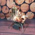 thumbnail image 4 of Rejilla para parrilla Estufa plegable Soporte para parrilla Soporte de calefacción con, 4 of 8
