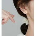 thumbnail image 2 of Solid 925 Sterling Silver Love Heart Clip On Earrings Ear Cuffs for Women Teens Heart Wrap Earrings No Piercing, 2 of 14