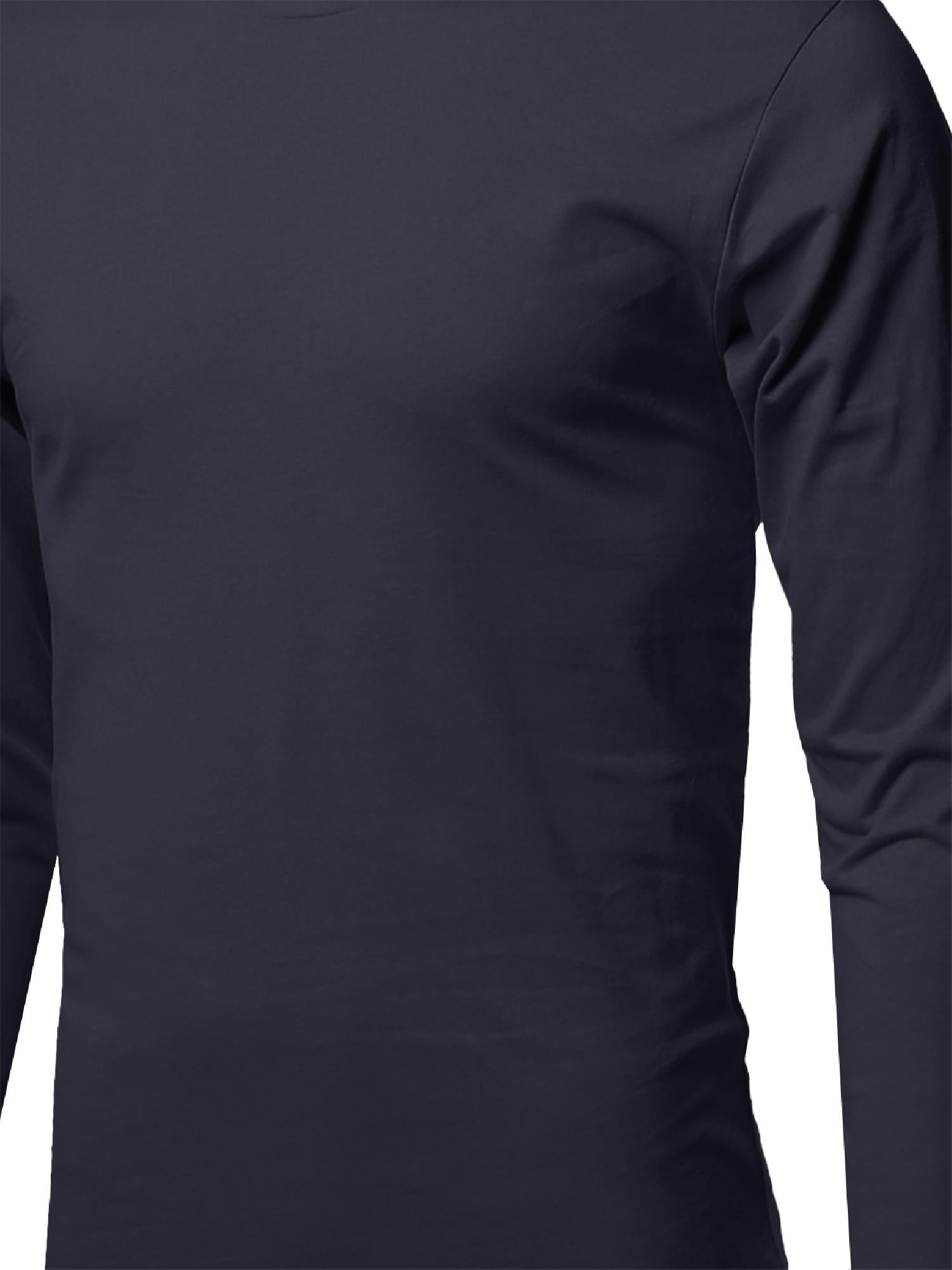 【SATIIIZ】Curren Pigment Long-Sleeved T-shirt FashionOutfit Men's Causal Solid Basic 100% Ring Spun Cotton