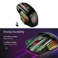 thumbnail image 7 of Wireless Gamer Mouse for Computer 2.4G RGB Rechargeable Gaming Mouse Bluetooth USB Mouse Silent Ergonomic Mice, 7 of 7