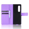 thumbnail image 5 of SaniMore for Samsung Galaxy Z Fold 3 7.6" PU Leather Case, Magnetic Closure Flip Wallet Cover with Wrist Strap Card Slot & Adjustable Kickstand All-Inclusive Protective Shell, Purple, 5 of 7