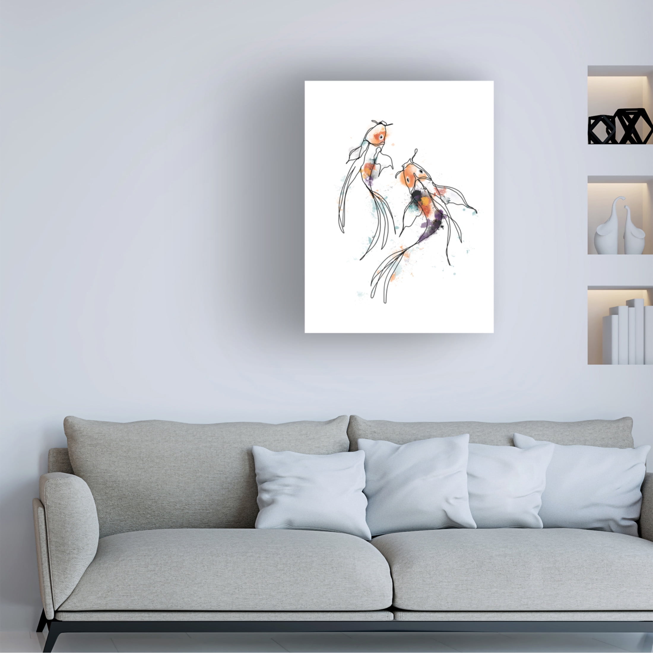 Trademark Fine Art Hanna Lee Tidd Parallel Canvas Wall Art