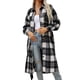 thumbnail image 2 of Chaquetas y abrigos casuales sin capucha de manga larga, nuevo estilo, camisa a cuadros, chaqueta informal holgada de manga larga con cremallera, abrigo para mujer, 2 of 7