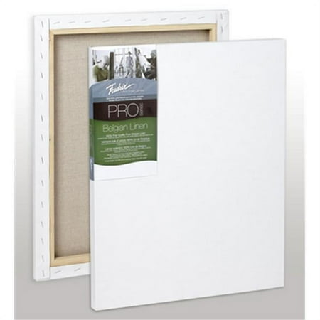 UPC: 0081702493000 | Fredrix Pro Series Traditional Profile Belgian Linen Canvas – 8  x 10   Acrylic Primed