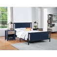 thumbnail image 2 of Olive & Opie Connelly Full Bed Midnight Blue/Vintage Walnut, 2 of 4
