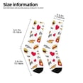 thumbnail image 2 of Rateoe Fast Food Pattern Children's Socks, Socks Gifts ,kids Crew Soft Cotton Socks , Moisture-Wicking, Durable, Ideal for Daily Wear & Sports, 2 of 5