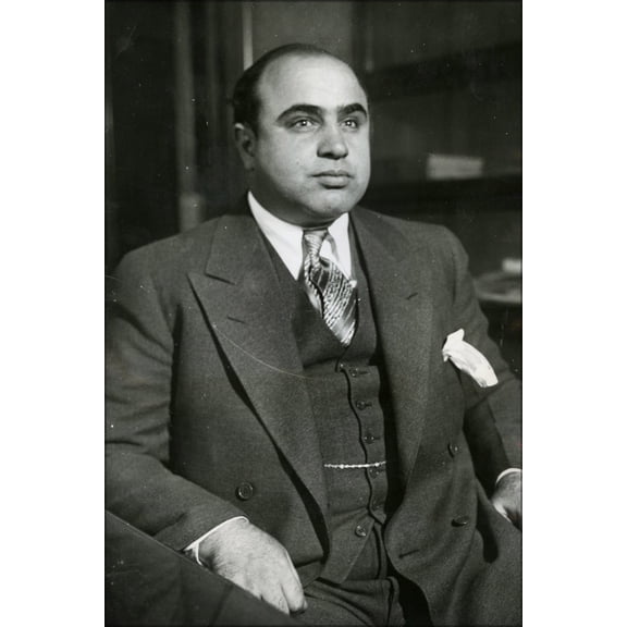 24"x36" Gallery Poster, Al Capone in 1930