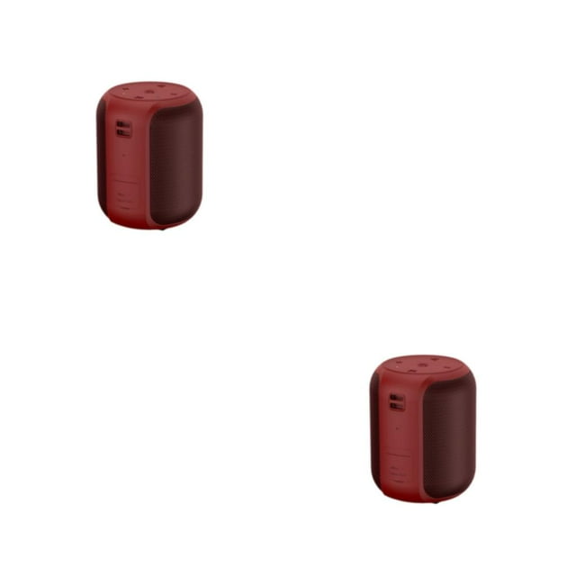 Altavoz inalámbrico Injueey IPX6 a prueba de agua Subwoofer para exteriores Recargable 2Conjunto