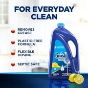 Finish Dishwasher Detergent Gel Liquid, Lemon Scent, 75 oz