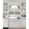 thumbnail image 3 of Green Forest Swag Curtains for Living Room/Bedroom Windows, Farmhouse Botanical Tree Scenery Beige Kitchen Curtains and Valances Set 36 Inch Length, Light Filtering Swags Valance Curtain Panels, 3 of 5