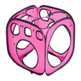 thumbnail image 3 of Caja medidora de globos en forma de cubo, ligera, herramienta para medir globos Rosa, 3 of 9