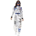 thumbnail image 5 of Disfraz de astronauta para niños y niñas, bonito traje espacial para adultos, para hombres y mujeres, para parejas, para carnaval, juego de rol, mono con cremallera, 5 of 5