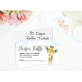 thumbnail image 2 of Inkdotpot 30Giraffe Jungle Animals Baby ShowerDiaper Raffle Ticket Lottery Insert Cards Supplies Games For Baby Shower Party Bring A Pack Of Diapers To Win Favors Gifts And Prizes, 2 of 5