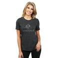 thumbnail image 2 of Wanderer Women's Fashion Relaxed T-Shirt Tee Charcoal Gray X-Large, 2 of 3