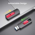 thumbnail image 4 of RAOYI Paquete de 3 Memorias USB 3.1 Retráctiles de 64GB, 4 of 7
