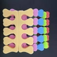 thumbnail image 3 of Tignapoo Pink EVA Sponge Toe Separators - 50 Pack (25 Pairs), Essential Nail Art Tools for Perfect Polish Application and Relaxation, Soft and Comfortable for Salon or Home Use, 3 of 6