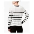 thumbnail image 2 of Maison Jules Womens Striped Bow Knit Sweater, 2 of 4