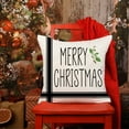 thumbnail image 3 of Christmas Pillow Covers 18x18 Set of 4 Merry Christmas Throw Pillow Covers Buffalo Plaid Christmas Pillows Farmhouse Christmas Decorations Winter Holiday Decor Cushion Case for Home Couch, 3 of 6