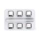 thumbnail image 1 of Juego de 6 cubitos de hielo de acero inoxidable reutilizables para enfriar whisky, vino y rocas, 1 of 8