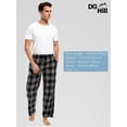 thumbnail image 6 of DG Hill Mens Pajama Pants, Fleece Lounge Pants Sleepwear Plaid PJs with Pockets, 3-Pack, 6 of 8