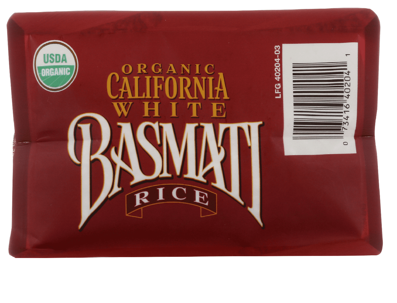 6 Pack : Lundberg Organic California White Basmati Rice, 32 Ounce : Dried Basmati Rice