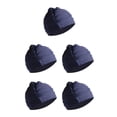 thumbnail image 3 of Yuarrent Gorro de nailon suave y cómodo, para nadar y deportes acuáticos, gorro de natación elástico, gorro de piscina, azul marino Type2 NO2, 3 of 6