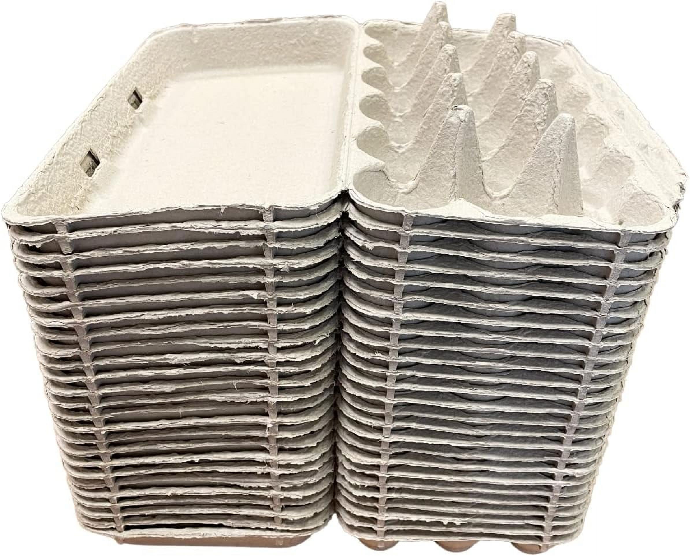 Paper Pulp Egg Cartons For 18 Eggs or Use for Crafting, Parts Storage, Easter (6)