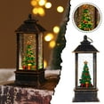 Christmas Snow Globe Battery Operated LED Light Water Glittering Santa