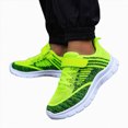thumbnail image 3 of CAUYDY Kids Running Shoes Girls Fashion Footwear, Non-Slip Flexible Sneakers with Adjustable Strap and Breathable for Tennis Green Sizes 13, 3 of 9