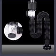 thumbnail image 2 of Tubo de drenaje de plástico para baño, bañera horizontal, desodorante de doble propósito, bajante para lavabo, desagüe lateral para lavabo, 2 of 2