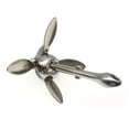 thumbnail image 1 of Boat Anchor Inflatable Boat Stainless Steel Iron Metal Anchor For Boat Dinghy Raft Fishing Boat 0.7kg/1.5kg ,Long Lasting, 1 of 7