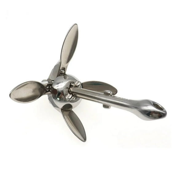 Boat Anchor Inflatable Boat Stainless Steel Iron Metal Anchor For Boat Dinghy Raft Fishing Boat 0.7kg/1.5kg ,Convenient to Use