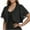 Black, variant on VEKDONE Ruffle Shrugs for Women Cropped Short Sleeve Open Front Cardigans Sheer Summer Casual Chiffon Bolero Tops Evening Dress