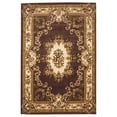 thumbnail image 1 of HomeRoots 353282 2 ft. 3 in. x 3 ft. 3 in. Polypropylene Plum & Ivory Area Rug, 1 of 1