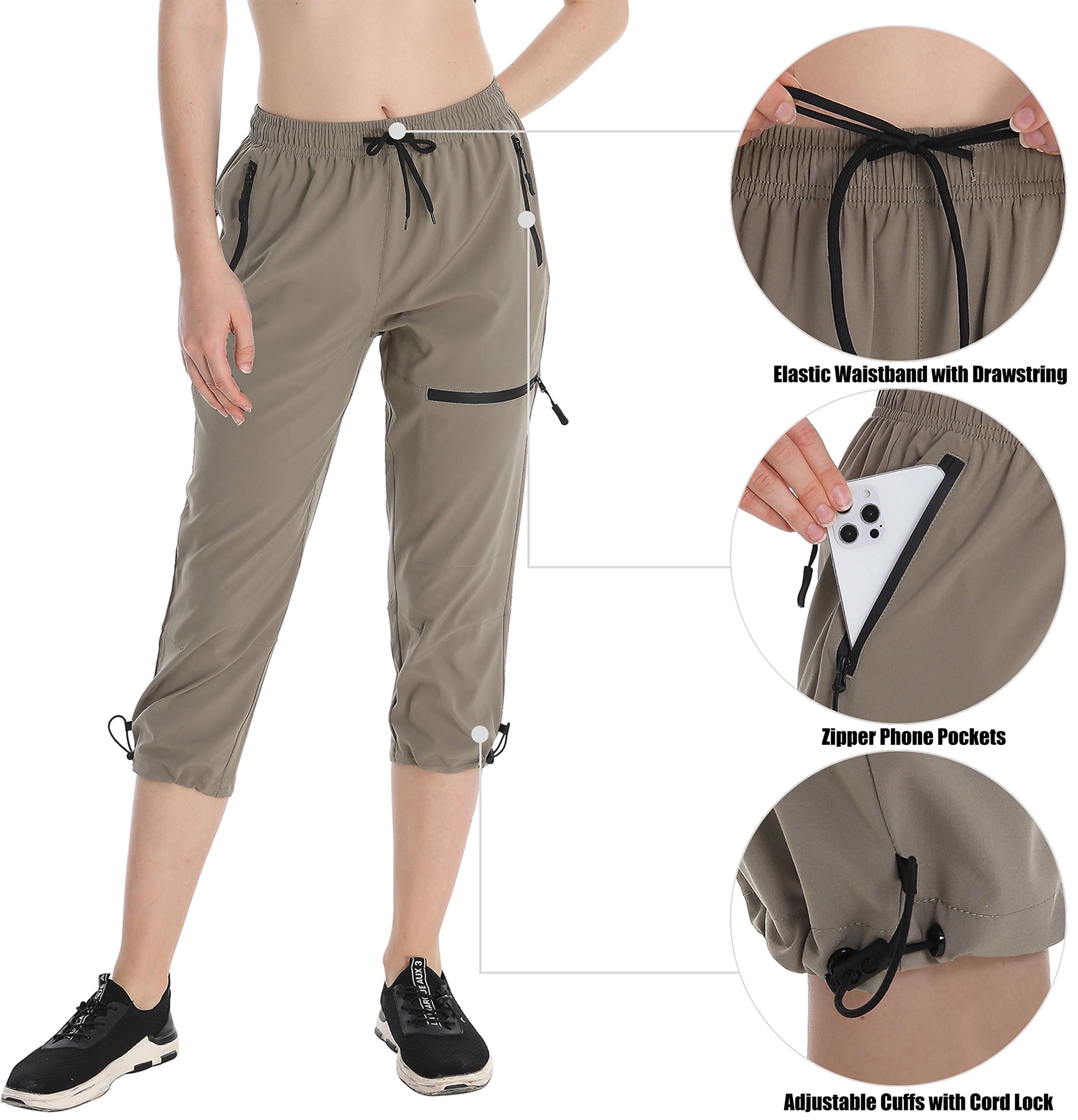 Women Pants Summer High Waist Pocket Formal Lady Fashion Button Lock  Trousers Suit Female Leisure Solid Color Stretch Comfortable Breathable M -  Walmart.ca