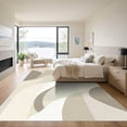 thumbnail image 3 of ODIKA 3'x5' Machine Washable Non-Slip Area Rug, Abstract Greige High Traffic Rug with Pad, Beige, 1058122, 3 of 8