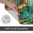 thumbnail image 3 of Non Slip Door Mat, Emerald Color Gold Marble Fast Drying Bath Tub Mats, Absorbent Bathroom Rugs Entrance Welcome Mat, Bath MatS for Tub, Floor, Home, Kitchen, Hotel,16x24in, 3 of 7