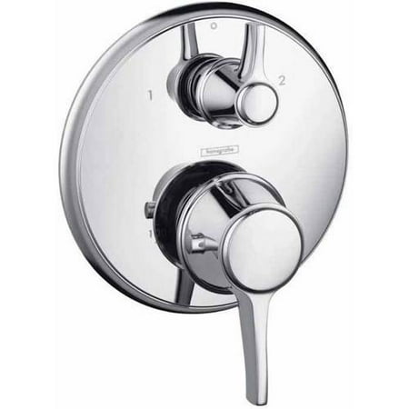 Hansgrohe 15752921 C Thermostatic Valve Trim with Integrated Volume Control, Less Valve, Various