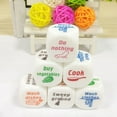 thumbnail image 6 of Six-sided Patterned Rounded Corner Dice,Family Assignment Game Housework Dice, 6 of 9