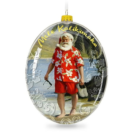 Hallmark Keepsake 2017 Mele Kalikimaka Hawaii Santa On The Beach