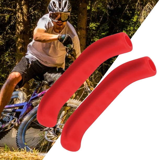 Housses De Levier En Silicone Antidérapant – 1 Paire, Confort Et Protection Pour VTT (noir)