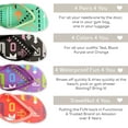 thumbnail image 2 of TravelNut 4 Pack Cute Pool Beach Waterproof Rubber Flip-Flops Sandals for Teen Girls Women Arrow Size 8, 2 of 8