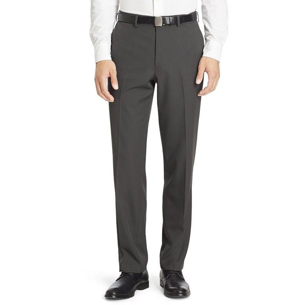 PVH - Van Heusen No-Iron Flat-Front Traveler Dress Pants - Walmart.com ...